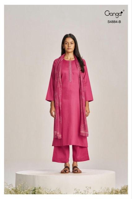 Ganga gaura 4884 dress materials in hyderabad wholesale